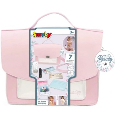 SMOBY Pink My Beauty krepšys per petį mergaitei + 7 priedai