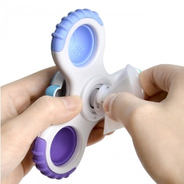 WOOPIE BABY Spinner sensorinis žaislas raketų erdvė Ufo 3 vnt.