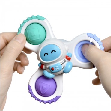 WOOPIE BABY Spinner sensorinis žaislas raketų erdvė Ufo 3 vnt.