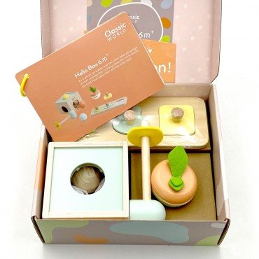 CLASSIC WORLD Pastelinis lavinantis rinkinys vaikams Box nuo 6 iki 12 mėn