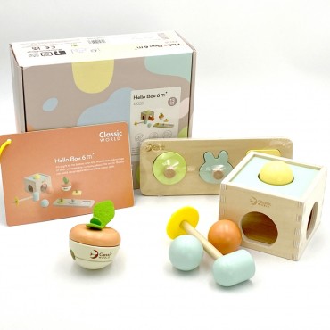 CLASSIC WORLD Pastelinis lavinantis rinkinys vaikams Box nuo 6 iki 12 mėn