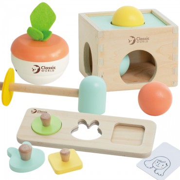 CLASSIC WORLD Pastelinis lavinantis rinkinys vaikams Box nuo 6 iki 12 mėn