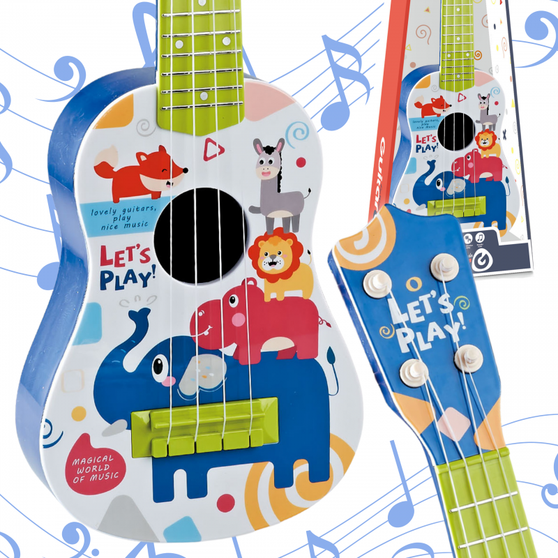 WOOPIE klasikinė gitara vaikams mėlyna 57cm