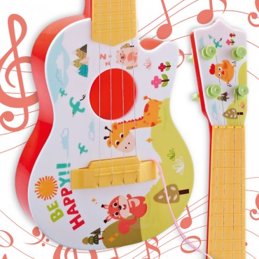WOOPIE akustinė gitara vaikams Raudona 43 cm