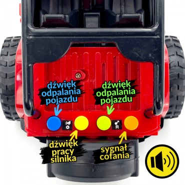 WOOPIE Jeep Auto visureigis su garsu ir šviesa