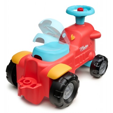 FALK Maurice Traktorius Ride-on Red Pushback Sandėliavimas nuo 1 metų