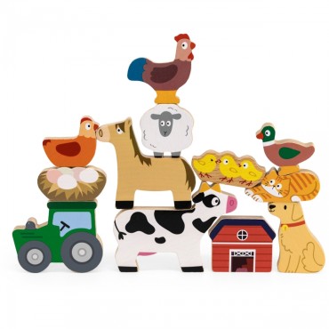 VIGA Stack Puzzle Ūkio gyvūnai