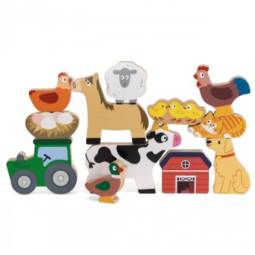 VIGA Stack Puzzle Ūkio gyvūnai