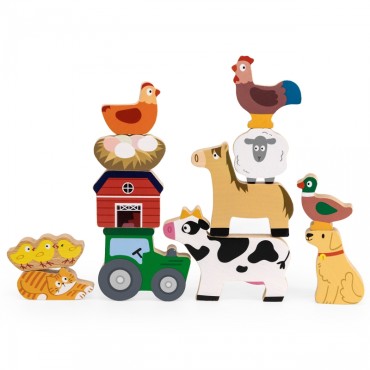 VIGA Stack Puzzle Ūkio gyvūnai