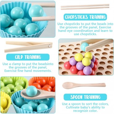 WOOPIE Colorful Balls Puzzle Montessori mozaikos rūšiuotojas