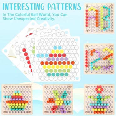 WOOPIE Colorful Balls Puzzle Montessori mozaikos rūšiuotojas