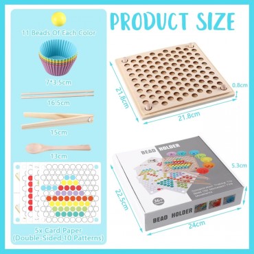 WOOPIE Colorful Balls Puzzle Montessori mozaikos rūšiuotojas