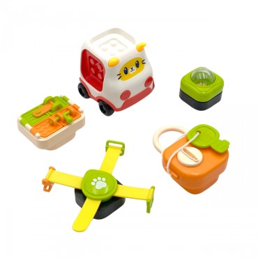 WOOPIE BABY Montessori Manipulative Kitten Car Construction Kit 1