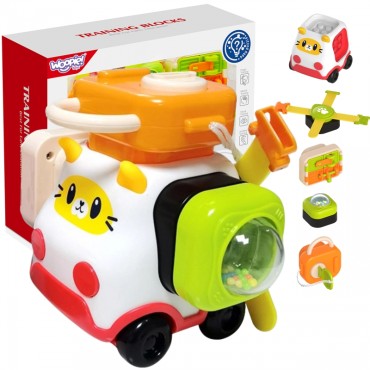 WOOPIE BABY Montessori Manipulative Kitten Car Construction Kit 1