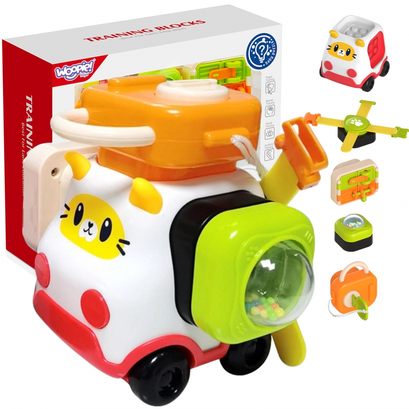 WOOPIE BABY Montessori Manipulative Kitten Car Construction Kit 1