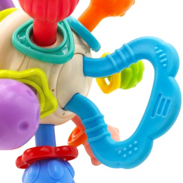 WOOPIE BABY minkštas barškutis 2 viename dantukų jutimo žaislas kūdikiams 0 m+