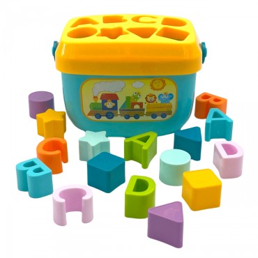 WOOPIE BABY rūšiuotojas 2 viename krūtinės lagaminas + mokomasi abėcėlės ir formų