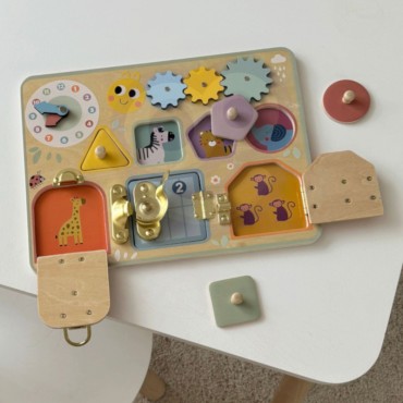TOOKY TOY Manipuliavimo lenta Spynos Pavaros Rūšiavimo Laikrodis