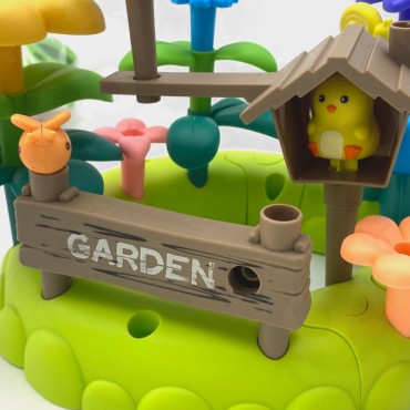 WOOPIE Montessori Magic Garden statybiniai blokeliai XXL 93 vnt.