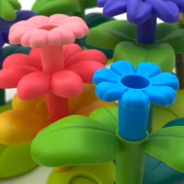 WOOPIE Montessori Magic Garden statybiniai blokeliai XXL 93 vnt.