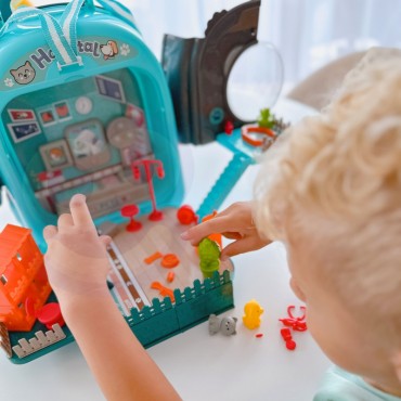 WOOPIE Little Vet rinkinys 3in1 šunų namelis kuprinėje