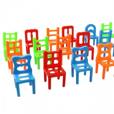 WOOPIE arkadinis žaidimas Balancing Chairs Puzzle Stacks3+