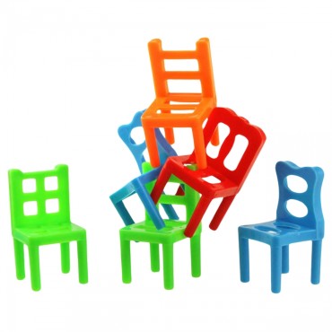 WOOPIE arkadinis žaidimas Balancing Chairs Puzzle Stacks3+