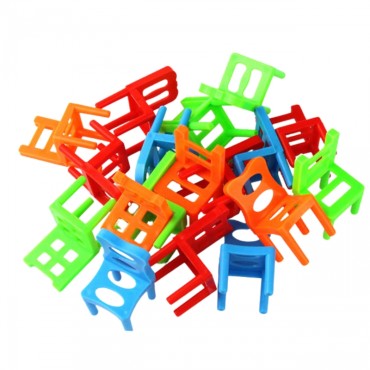 WOOPIE arkadinis žaidimas Balancing Chairs Puzzle Stacks3+