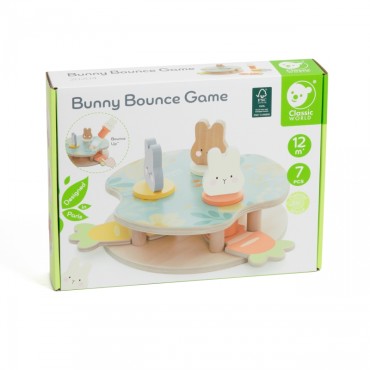 Žaidimas CLASSIC WORLD Wooden Pop Up Bunnies 12m+