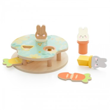 Žaidimas CLASSIC WORLD Wooden Pop Up Bunnies 12m+