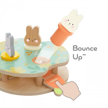 Žaidimas CLASSIC WORLD Wooden Pop Up Bunnies 12m+