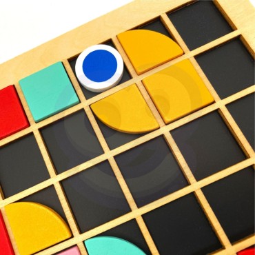 TOOKY TOY medinė mozaikinė Montessori dėlionė