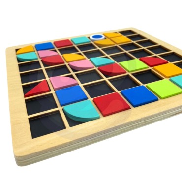 TOOKY TOY medinė mozaikinė Montessori dėlionė