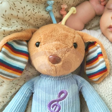 WOOPIE BABY Interaktyvus pliušinis šuo su garsu ir šviesa