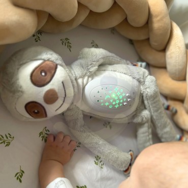 WOOPIE BABY Interaktyvus pliušinis žaislinis projektorius 2in1 Miegantis tinginys
