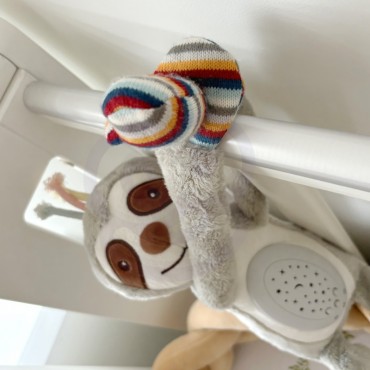 WOOPIE BABY Interaktyvus pliušinis žaislinis projektorius 2in1 Miegantis tinginys