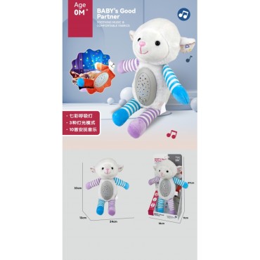 WOOPIE BABY Interaktyvi pliušinė avelė 2in1 projektorius