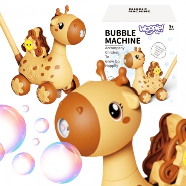 WOOPIE stumdomoji žirafa 2in1 muilo burbulų mašina vaikams