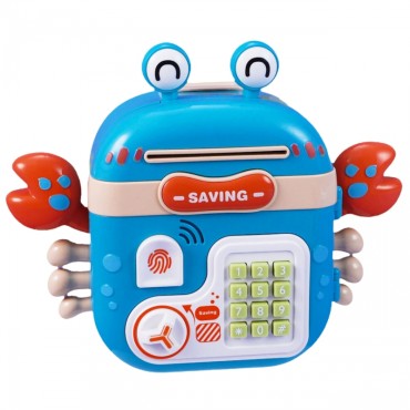 WOOPIE elektroninis Piggy Bank Safe Pin bankomato prieigos kodas Krab Kuprinė Mėlyna