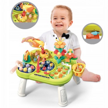 WOOPIE BABY Interaktyvus mokomasis daugialypis stalas 8in1 Montessori