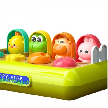 WOOPIE BABY Lavinantis žaislas Pop Up Animals Happy Farm POP-UP
