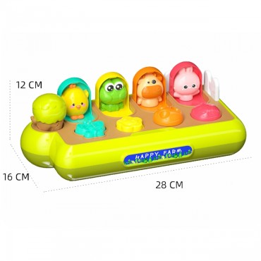 WOOPIE BABY Lavinantis žaislas Pop Up Animals Happy Farm POP-UP