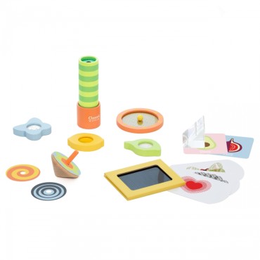 CLASSIC WORLD Optical Experiments Sensory Set Senses Training 16 vnt.