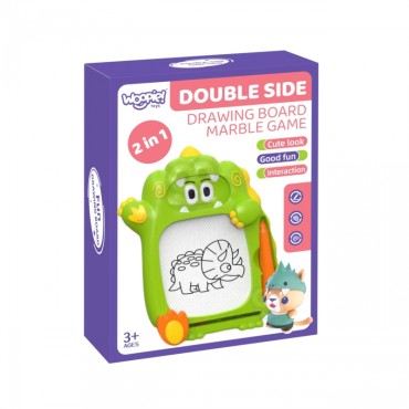 WOOPIE Znikopis magnetinė lenta 2in1 arkadinis žaidimas Pinball Flipper Green