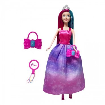 WOOPIE 4 stebuklingų princesių rinkinys – 4 viename lėlių dėžutė su priedais