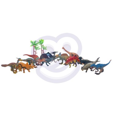 WOOPIE XL dydžio dinozaurų figūrėlių rinkinys + kilimėlis