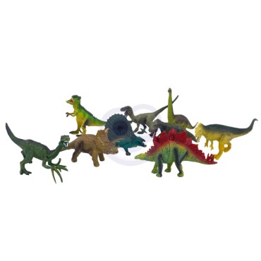 WOOPIE dinozaurų figūrėlių rinkinys 16 vnt. + Kilimėlis + Dėklas