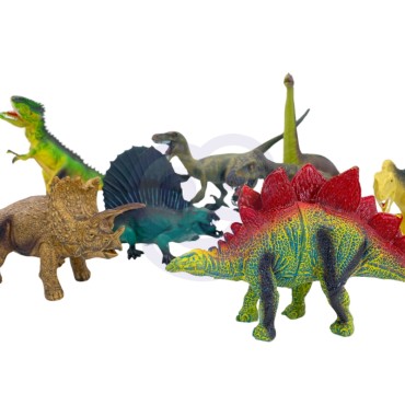 WOOPIE dinozaurų figūrėlių rinkinys 16 vnt. + Kilimėlis + Dėklas