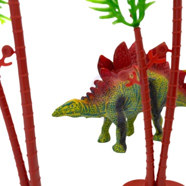WOOPIE dinozaurų figūrėlių rinkinys 16 vnt. + Kilimėlis + Dėklas