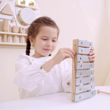 VIGA medinės muzikinės lentos rinkinys iš 12 mušamųjų instrumentų